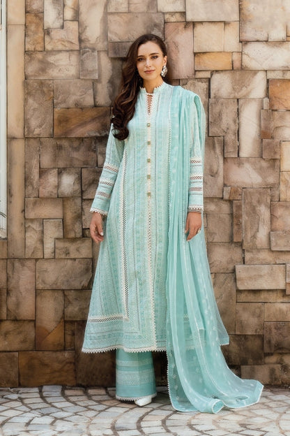 PREMIUM LAWN 3PC EMBROIDERED DRESS EMBROIDERED DUPATTA D-538