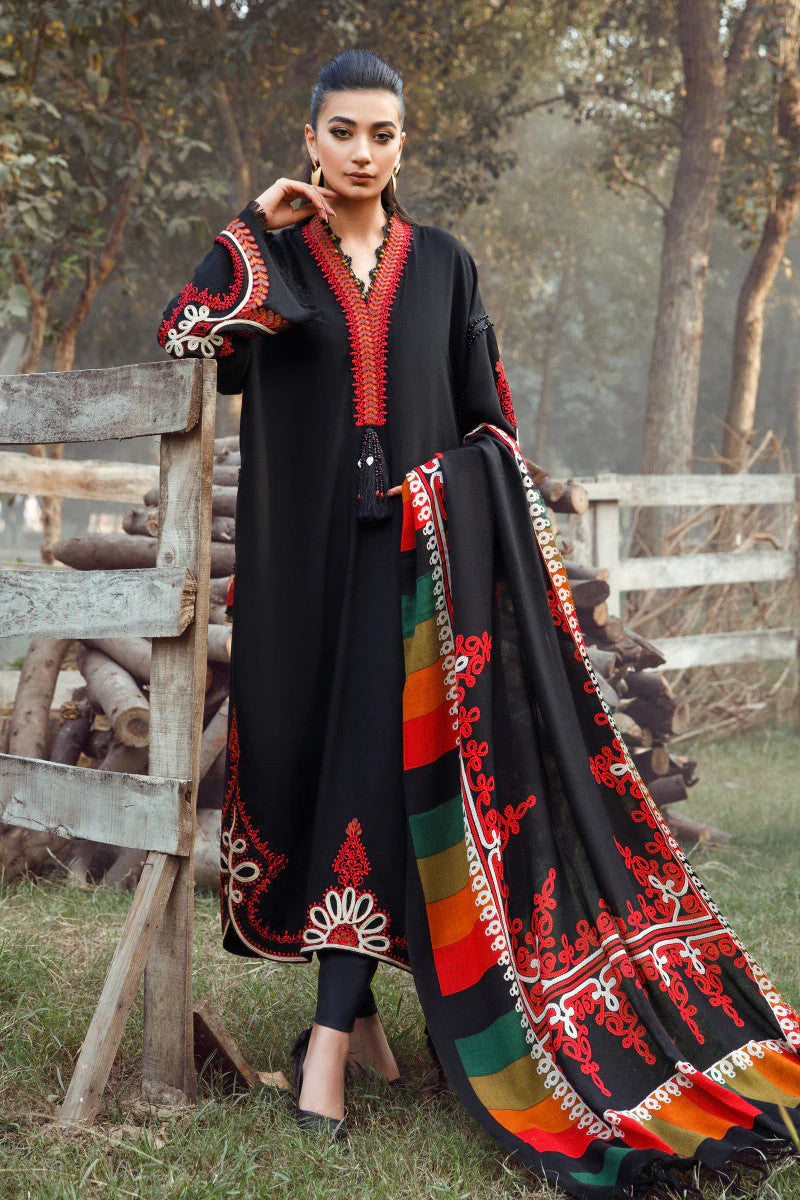 PREMIUM LAWN 3pc Embroided Unstitched Designer suit D-934