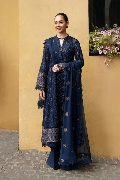 PREMIUM LAWN 3PC EMBROIDERED DRESS EMBROIDERED DUPATTA D-530