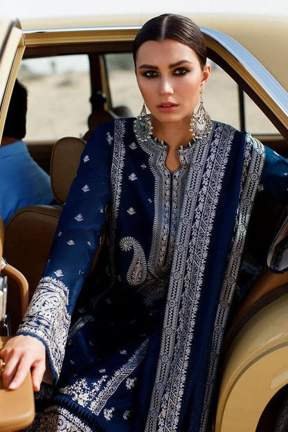 PREMIUM Lawn 3pc Embroiderd Unstitched Designer suit D-507