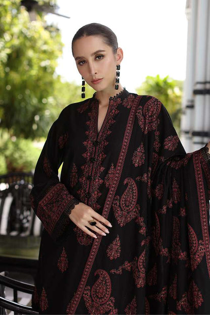 Lawn 3PC EMBROIDERED DRESS EMBROIDERED SHAWL D-833