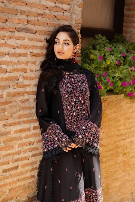 PREMIUM LAWN 3PC EMBROIDERED DRESS EMBROIDERED DUPATTA D-523