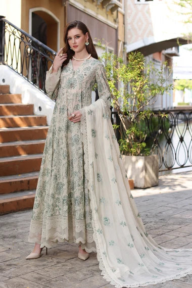 PREMIUM LAWN 3PC EMBROIDERED DRESS EMBROIDERED DUPATTA D-555