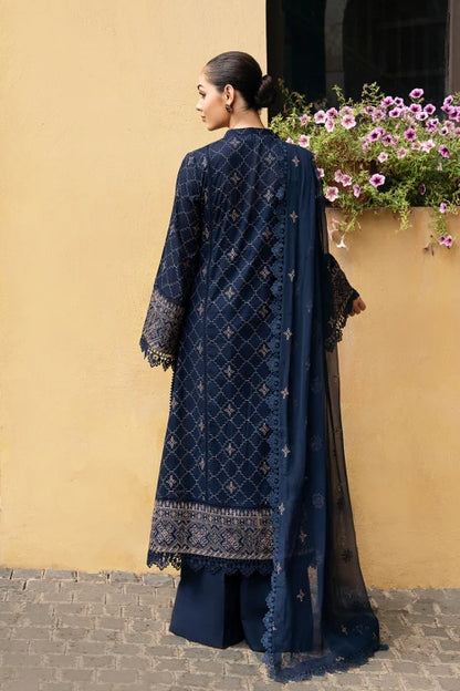 PREMIUM LAWN 3PC EMBROIDERED DRESS EMBROIDERED DUPATTA D-530