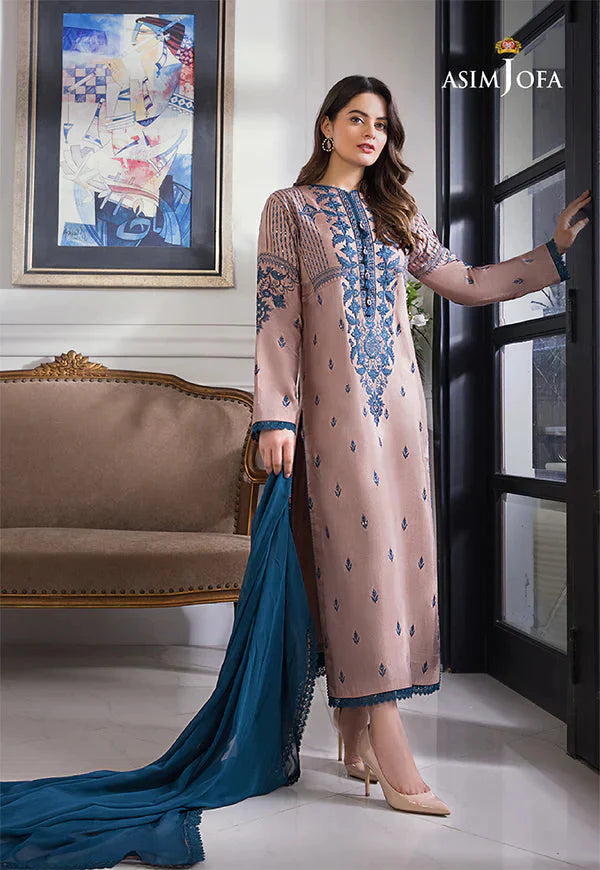 PREMIUM LAWN 3pc Embroided Unstitched Designer suit D-935