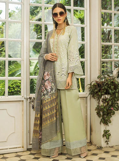 D-3B BLUSH TALES LUXURY CHIKANKARI FESTIVE PREMIUM LAWN COLLECTION