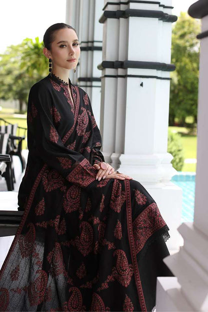 Lawn 3PC EMBROIDERED DRESS EMBROIDERED SHAWL D-833